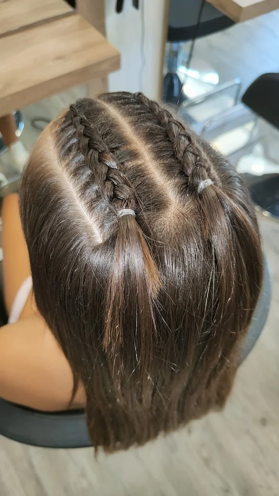 Trenzas boxeadoras, peluquería unisex Castelldefels