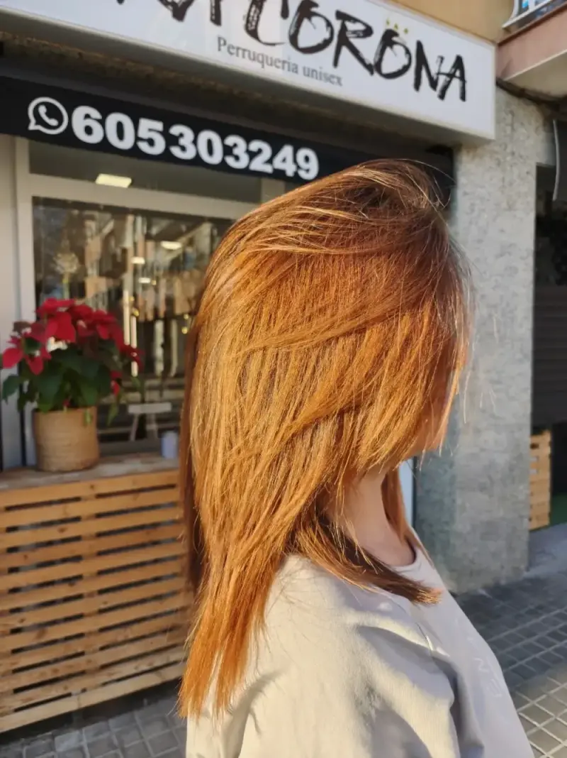 Resultado color rubio, Sara Corona