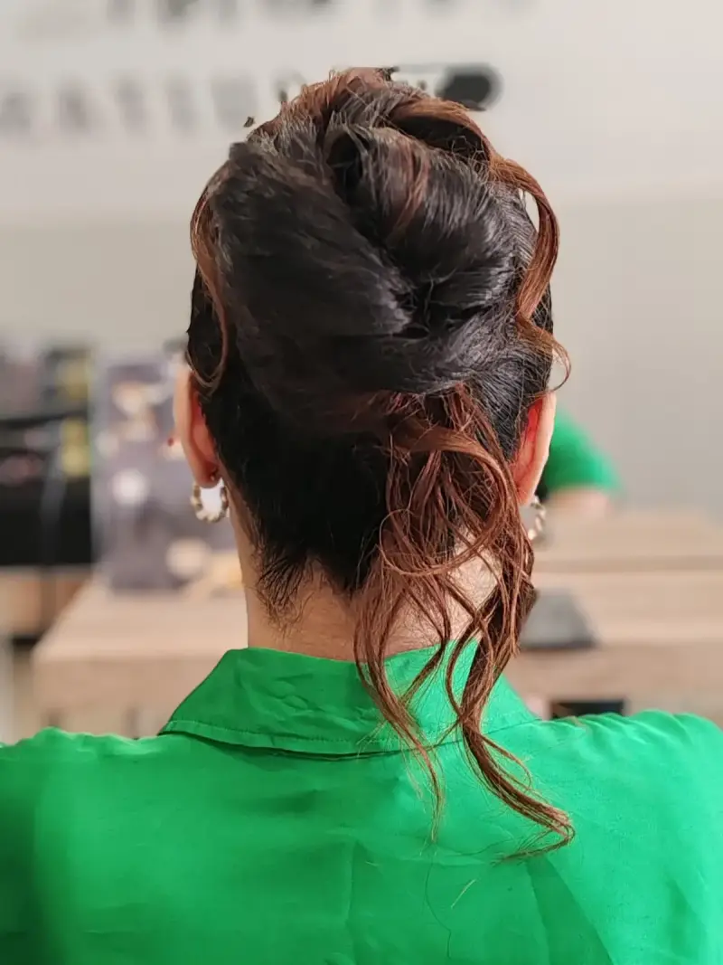Resultado color rubio, Sara Corona